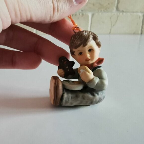 Christmas Treats Berta Hummel Christmas Ornament Goebel Cute Kid Gingerbread - Picture 2 of 6